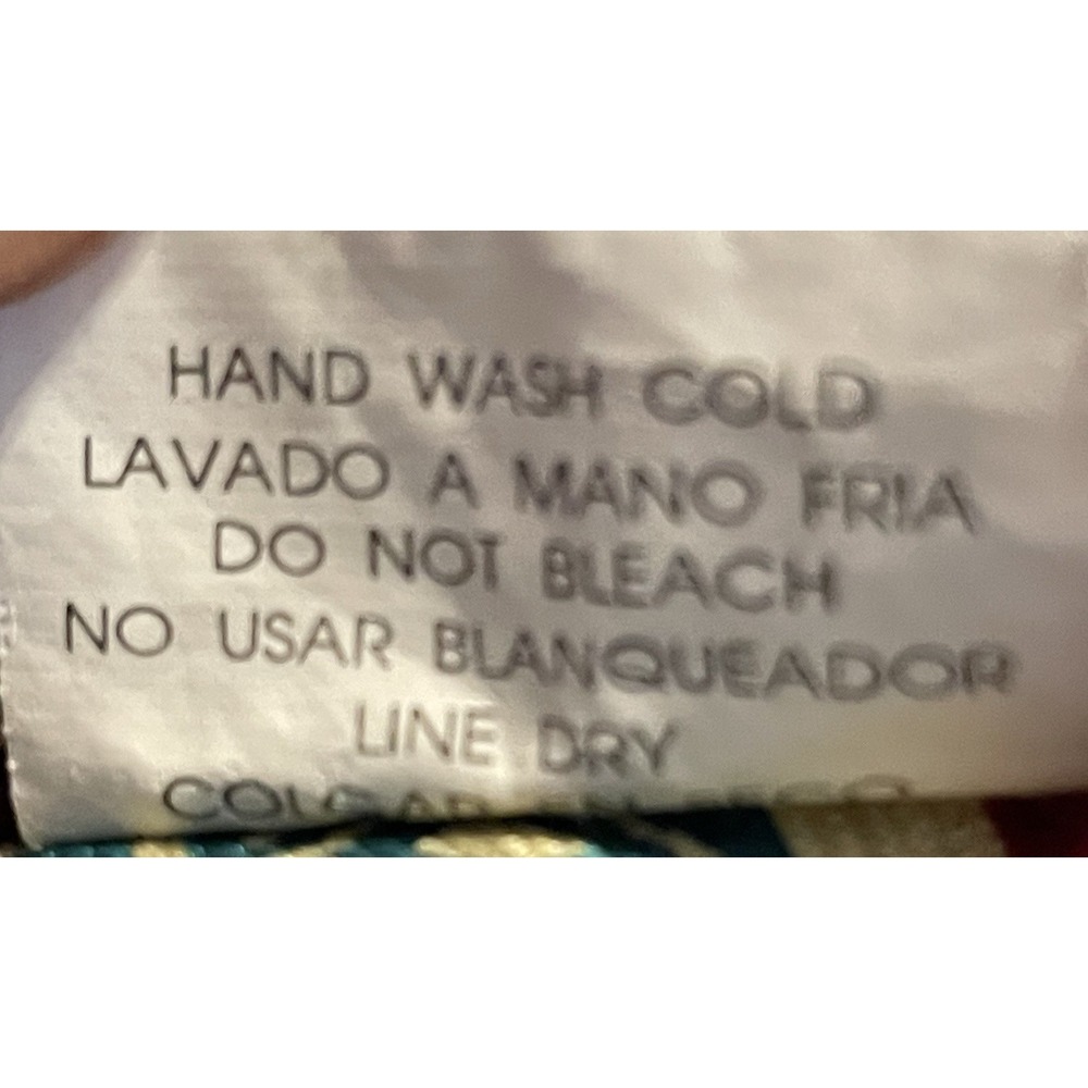 Kariza Vintage Reversible Wrap Maxi Skirt OS Layered Blue Gold Red Boho Peasant - Picture 13 of 14